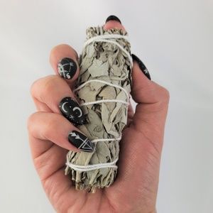 White Sage Smudge Wand 4"